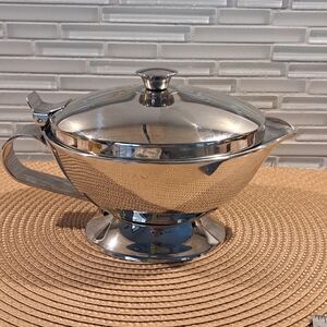 Elegant Serveware Stainless Steel Thermo Insulated Gravy Boat/ Sauce Boat EUC